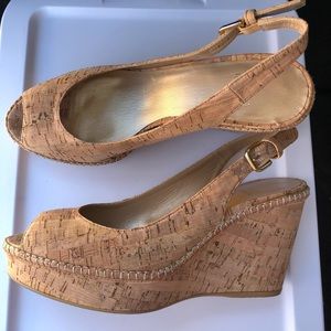 Stuart Weitzman Cork Wedge. US Size 7.5